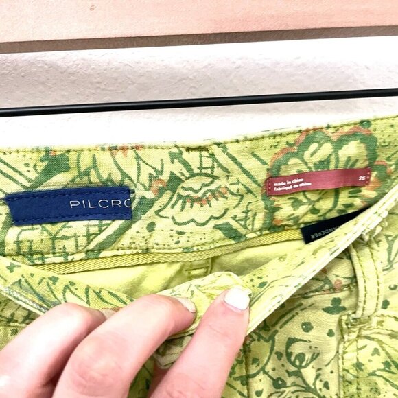 Anthropologie Pilcro and the Letterpress Green The Wanderer Pants Low Rise 26 - Picture 3 of 8